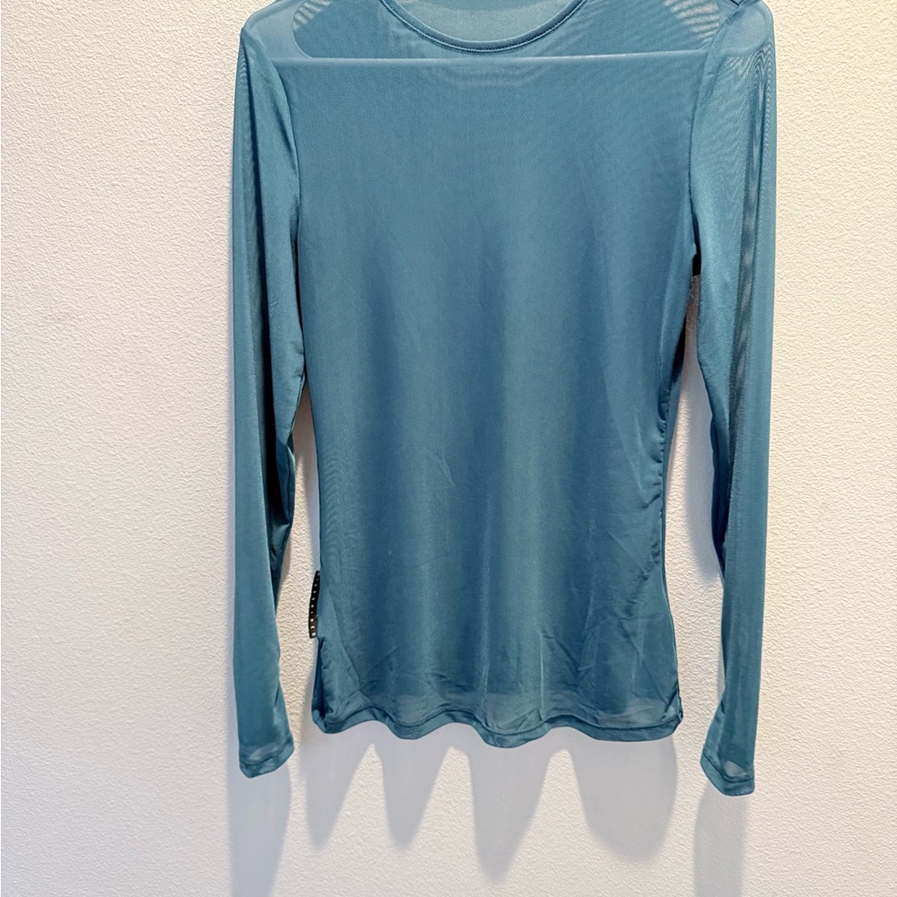 Women's Teal Long Sleeve Top